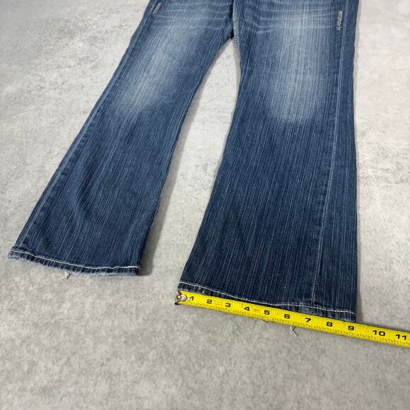 BKE Bootcut Jeans Blue Distressed Denim Faded Wash Stretch Culture - Size: 34S - Picture 2 of 10